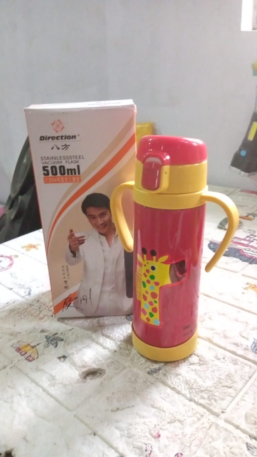 Vacuum Stainless Steel Water Bottle With Carry Handle & Straw Fridge Water Bottle Double Wall, Leak Proof, Rust Proof, Cold & Hot | Leak Proof | Office Bottle | Gym | Home | Kitchen | Hiking | Trekking | Travel Bottle (500 ML ) Vacuum Stainless Steel Water Bottle With Carry Handle & Straw Fridge Water Bottle Double Wall, Leak Proof, Rust Proof, Cold & Hot | Leak Proof | Office Bottle | Gym | Home | Kitchen | Hiking | Trekking | Travel Bottle (500 ML )